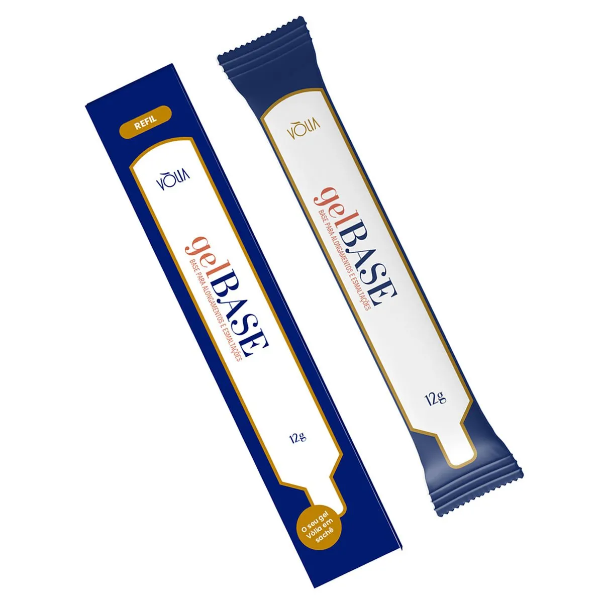 Refil Sachê Gel Base Vòlia Para Alongamento de Unhas 12g