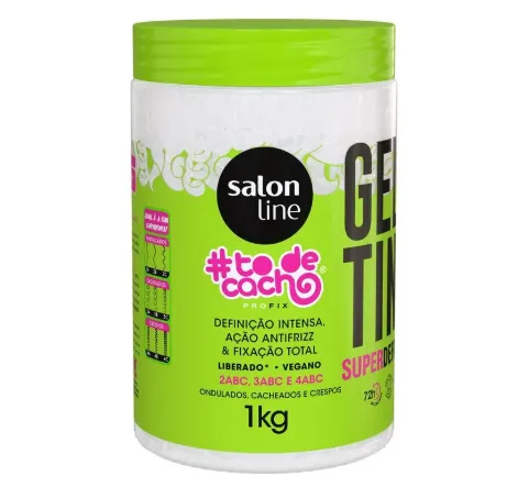 SALON LINE GELATINA TODECACHO 1KG SUPER FIXACAO