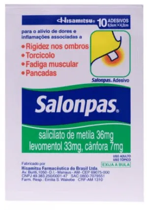 Salonpas Adesivo Pequeno 10 Unidades