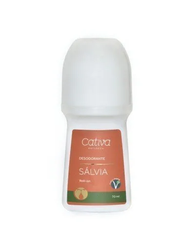 Desodorante Roll-on Sálvia - Cativa - Frasco com 70ml