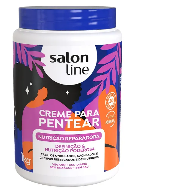 CREME PARA PENTEAR SALON LINE NUTRICAO REPARADORA 1KG