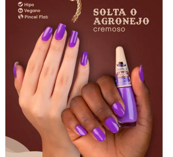 ESMALTE IMPALA ANA CASTELA SOLTA AGRONEJO! 7.5ML