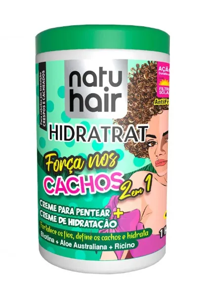CREME PARA PENTEAR NATU HAIR 2X1 FORÇA JUBA 1KG