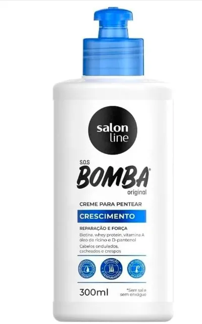 CREME PARA PENTEAR SALON LINE BOMBA DE VITAMINA 300ML