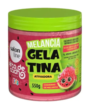 GELATINA ATIVADORA SALON LINE KIDS MELANCIA 550G