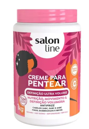 CREME PARA PENTEAR SALON LINE DEFINICAO ULTRA VOLUME 1KG