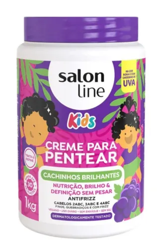 CREME PARA PENTEAR SALON LINE KIDS CACHINHOS BRILHANTES 1KG
