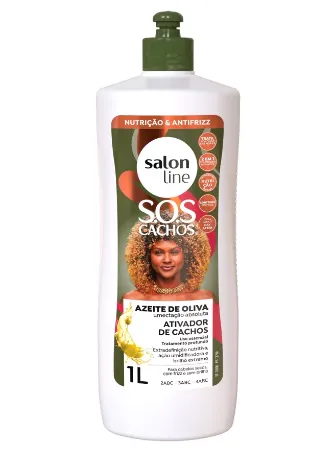 ATIVADOR CACHOS SALON LINE S.O.S AZEITE DE OLIVA 1L