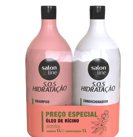 KIT SALON LINE SHAMPOO E CONDICIONADOR TURBINADA 1L