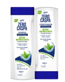 KIT ALYNE SHAMPOO E CONDICIONADOR ZERO CASPA DETOX REFRESCANTE 350ML