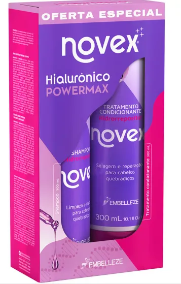 KIT NOVEX SHAMPOO E CONDICIONADOR HARMONIZACAO CAPILAR 300ML