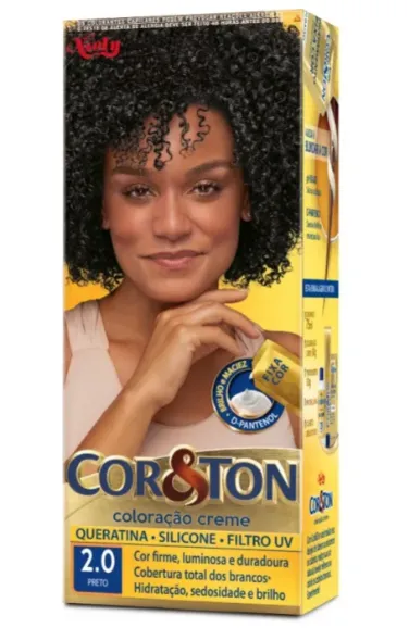 TINTA COR E TON 2.0 PRETO UN