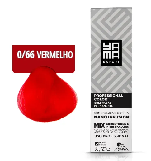 COLORAÇÃO PROFISSIONAL YAMA 0.66 MIX VERMELHO