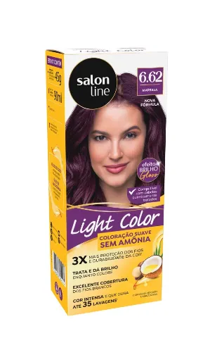 Coloração Salon Line Light Color Profissional 6.62 Marsala