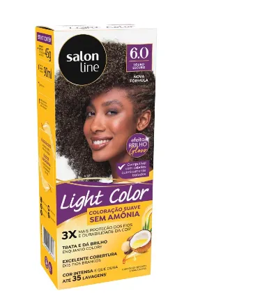 Coloração suave Light Color 6.0 Louro Escuro Salon Line