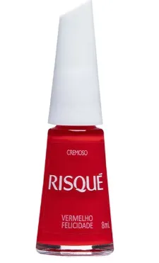 ESMALTE RISQUE VERMELHO FELICIDADE 8ML