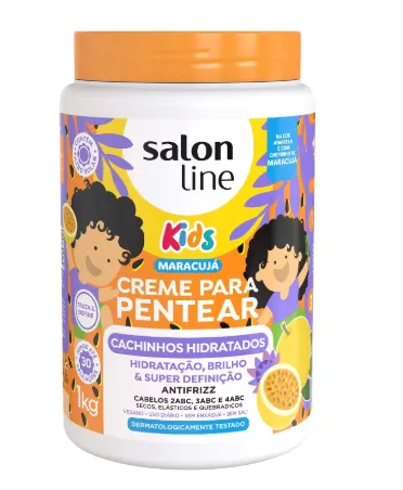 CREME PARA PENTEAR SALON LINE KIDS MARACUJA 1KG