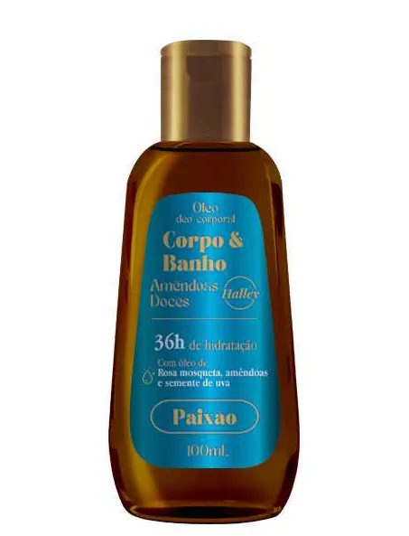 OLEO CORPORAL HALLEY AMENDOAS DOCE 100ML