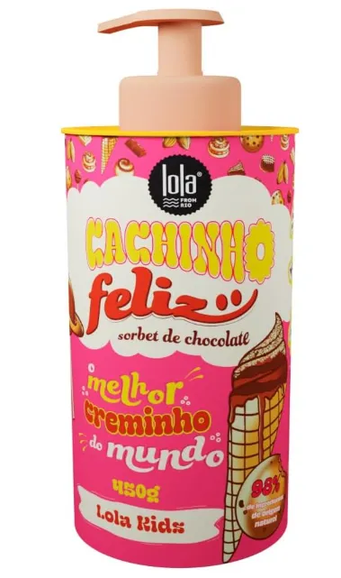 CREME PARA PENTEAR LOLA CACHINHO FELIZ CHOCOLATE 450G
