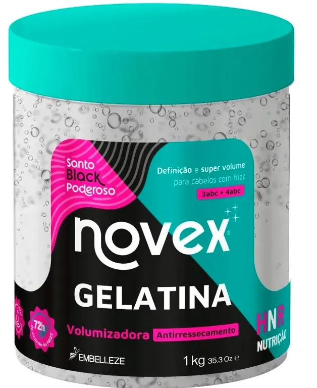 GELATINA NOVEX SANTO BLACK 1KG