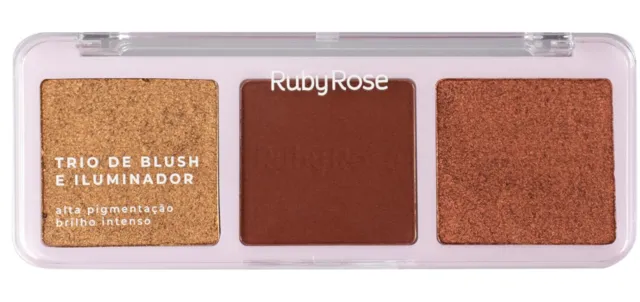 TRIO BLUSH ILUMINADOR RUBY ROSE HBF5832 B30