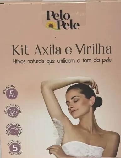 KIT CLAREADOR PELO E PELE AXILA E VIRILHA