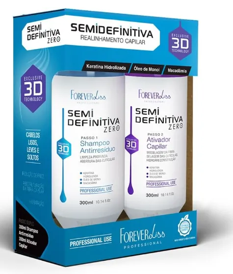KIT SEMI DEFINITIVA FOREVER LISS ZERO 300ML