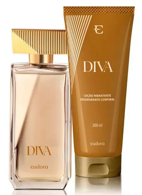 KIT DIVA DEO COLONIA E LOCAO CORPORAL 100ML/200ML