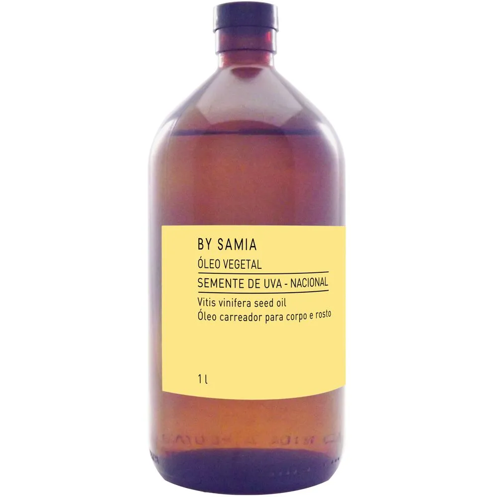 Óleo Vegetal de Semente de Uva Nacional - By Samia - Frasco com 1 Litr
