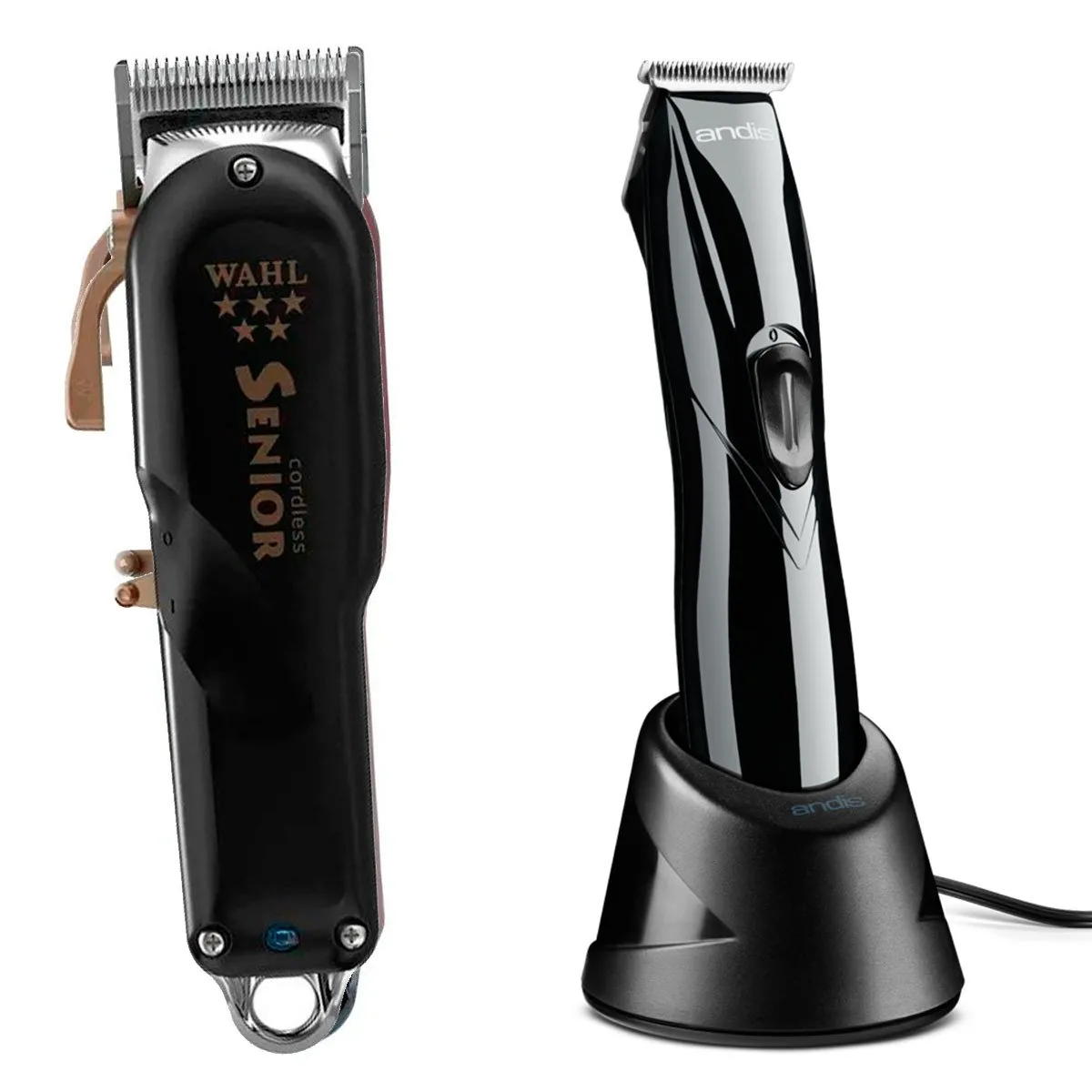 Kit Máquina Senior Black Cordless + Andis Slimline Pro Li Black Bivolt