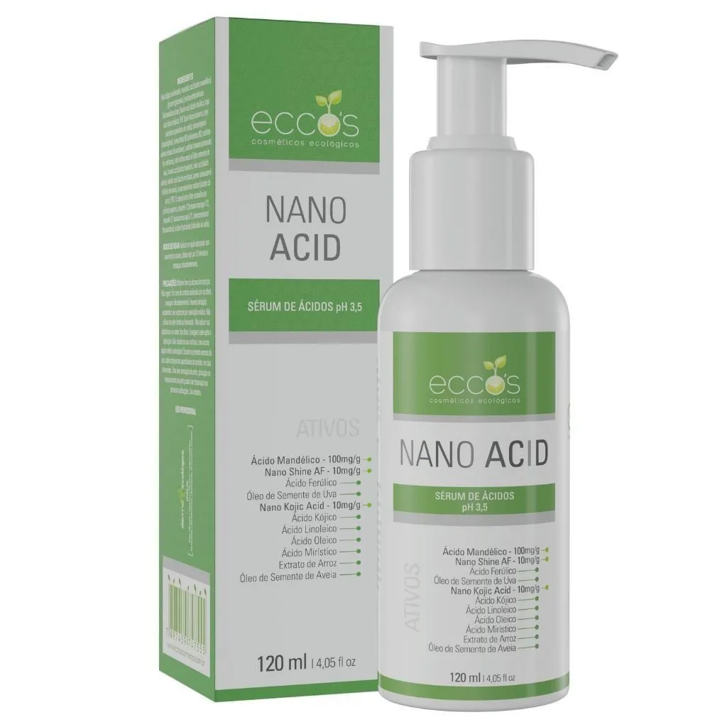 Sérum de Ácidos Eccos Nano Acid Clareamento Estrias 120ml