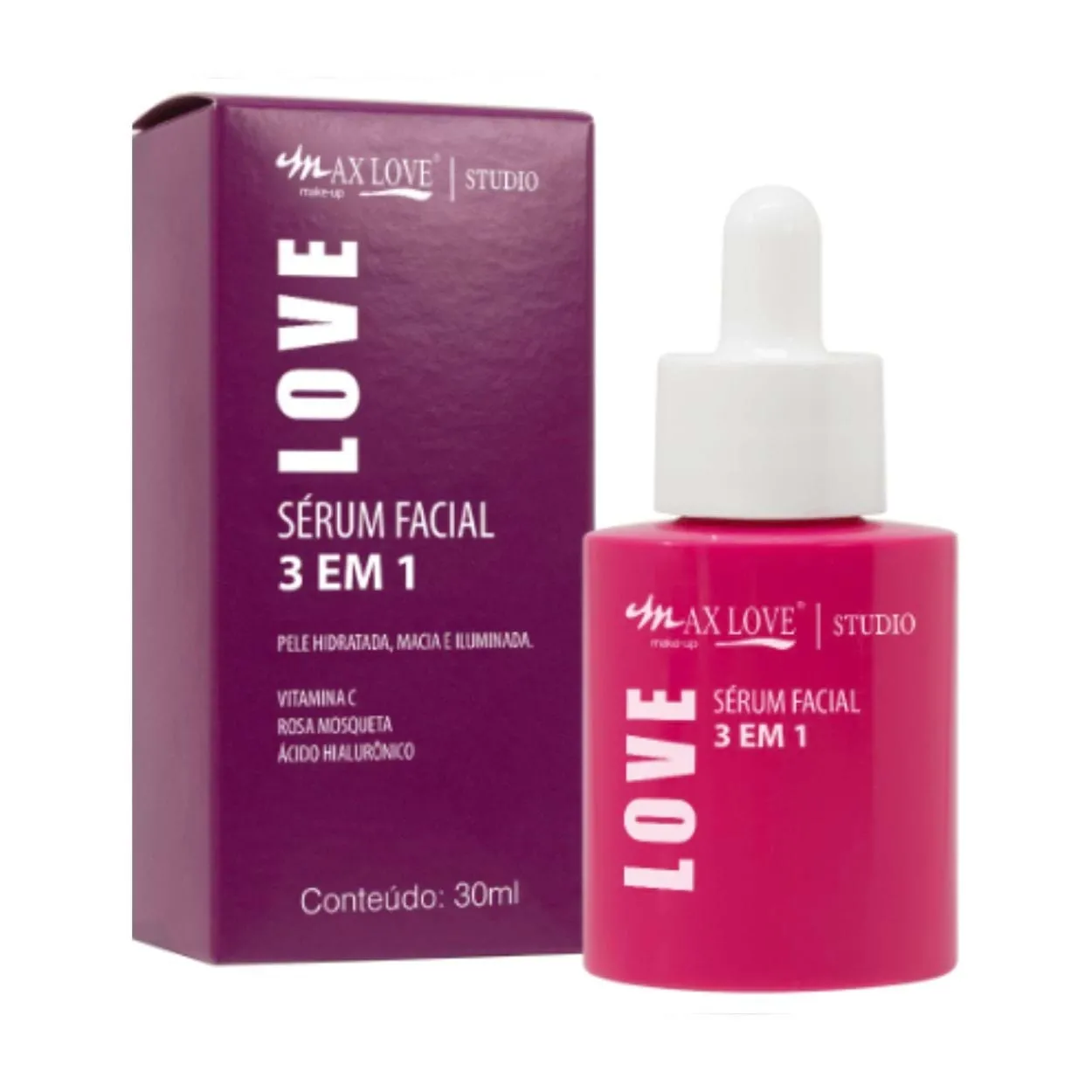 Sérum Facial 3 em 1 30ml Max Love