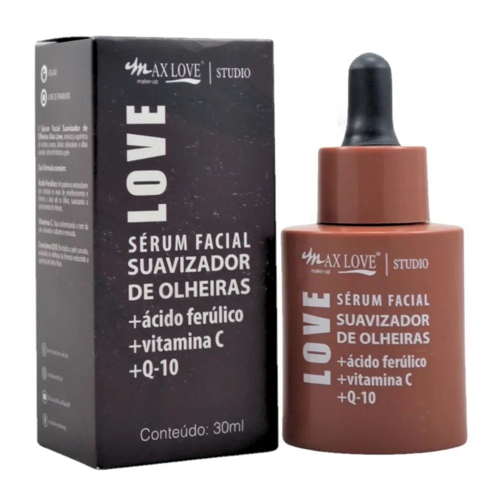 Sérum Facial Suavizador de Olheiras 30ml Max Love