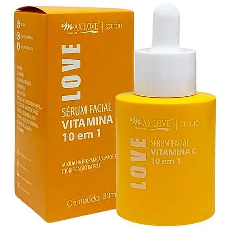 Sérum Facial Vitamina C 10 em 1 30ml Max Love (Nova Embalagem)