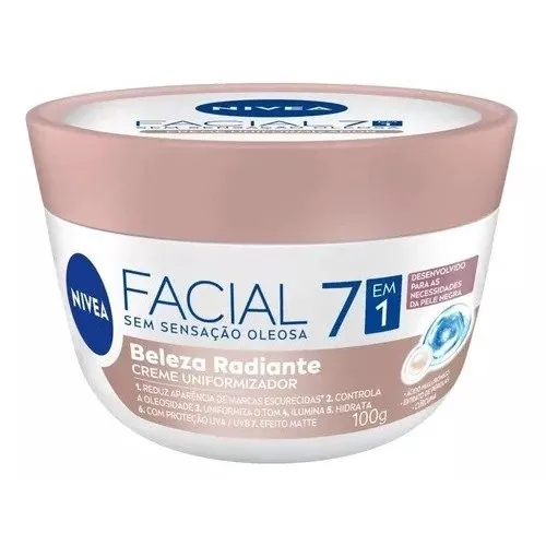 Creme Facial Nivea 100g Pele Negra