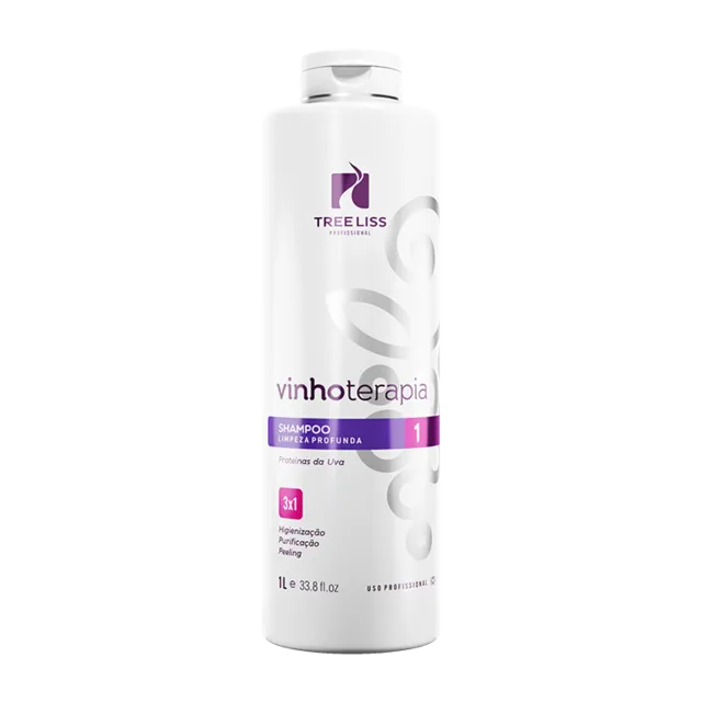 Shampoo Limpeza Profunda Vinhoterapia 1L - Tree Liss