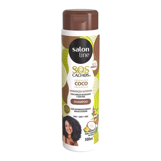 Shampoo SOS.Cachos Coco Tratamento Profundo 300ml - Salon Line