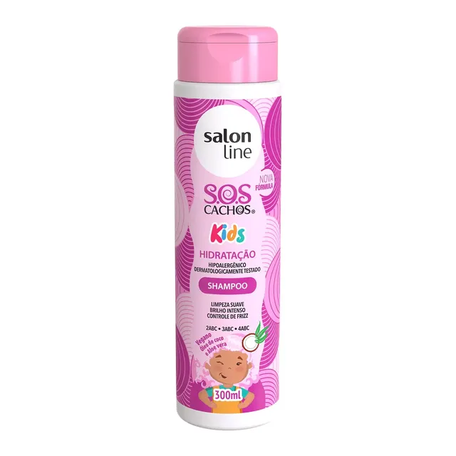 Shampoo SOS Cachos Kids Hidratação 300ml - Salon Line