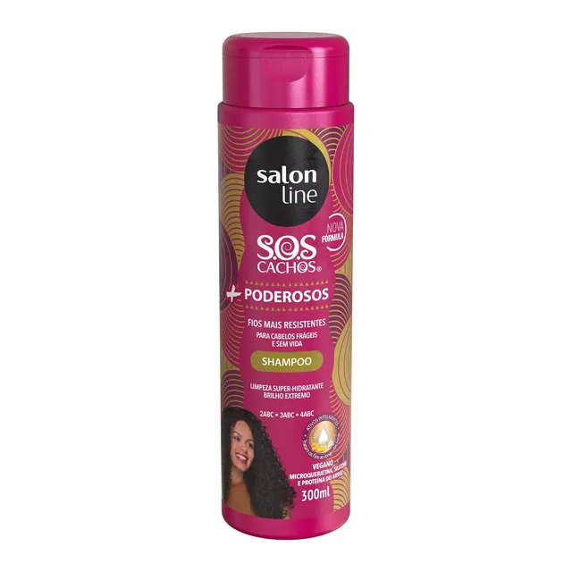 Shampoo SOS Cachos + Poderosos 300ml - Salon Line