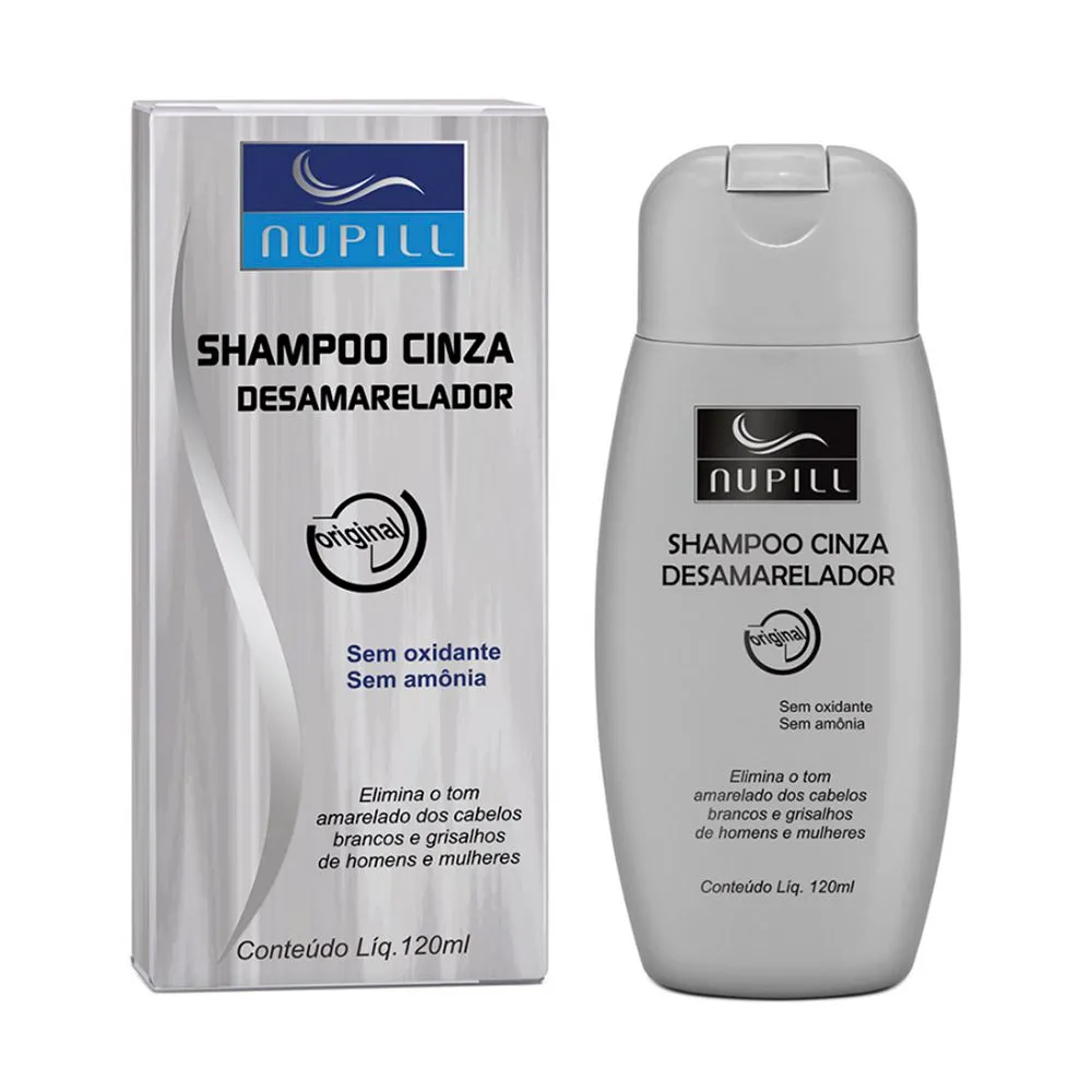 Shampoo Cinza Desamarelador Nupill