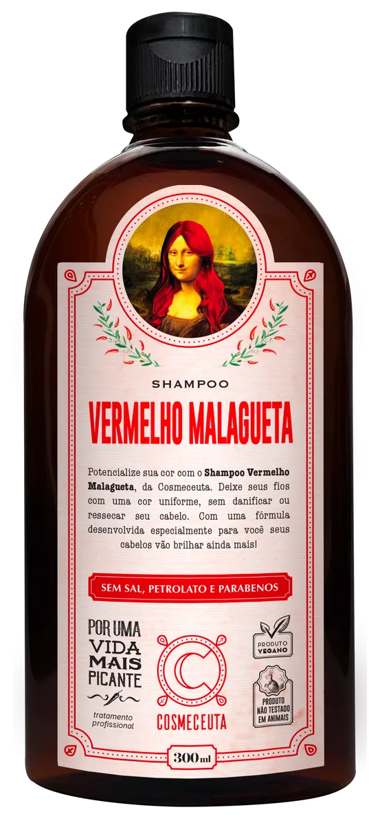 Shampoo Vermelho Malagueta Matizante Cosmeceuta