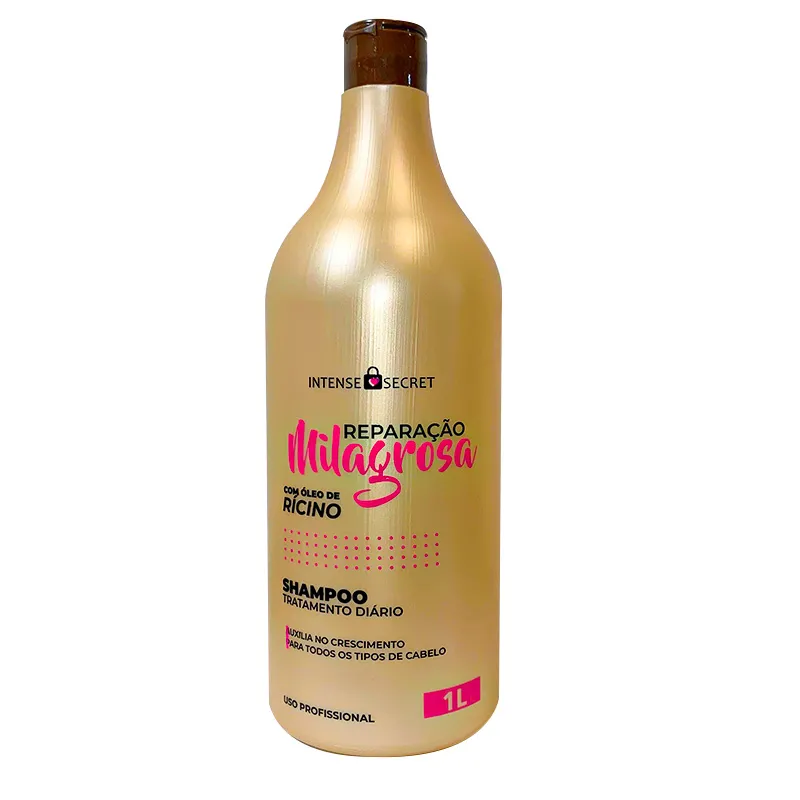 Shampoo Óleo de Rícino Reparação Milagrosa 1 Litro - Intense Secret