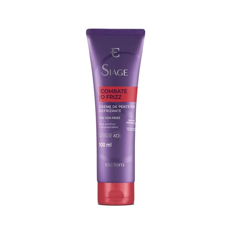 Siàge Creme de Pentear Defrizante Combate o Frizz 100ml