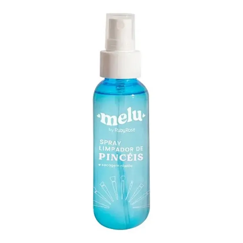 Spray Limpador de Pincéis Melu 100ml Ruby Rose