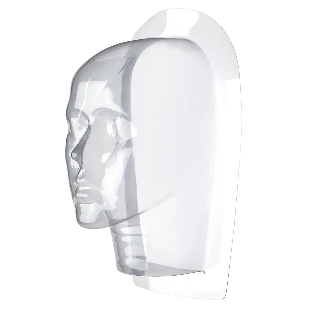 Base Plastica de Cabeca Para Meio Rosto Treino Micropigmentação