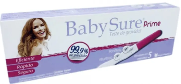 Baby Sure Teste de Gravidez Prime 99,9% De Precisão