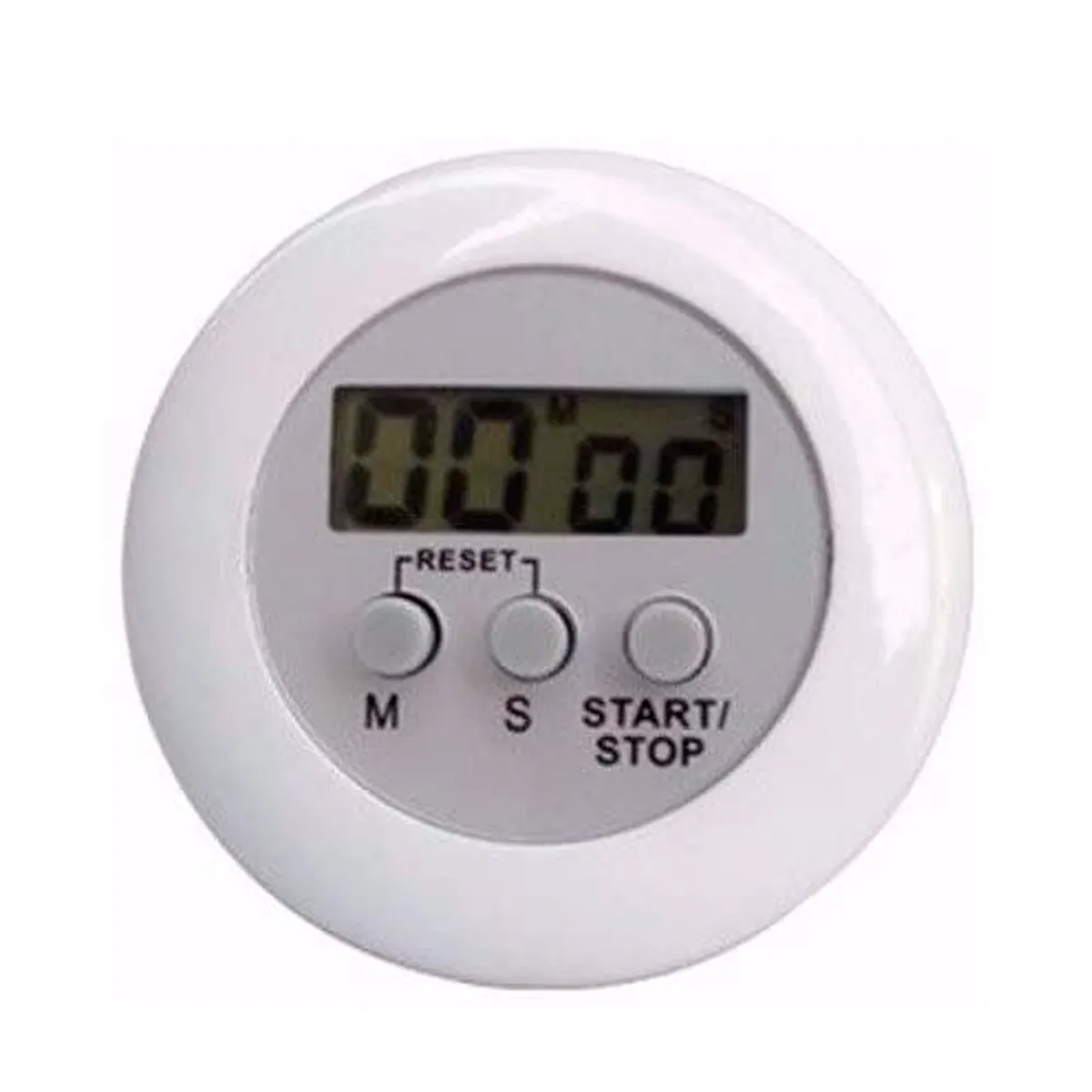 Timer Digital Redondo Profissional Santa Clara Branco