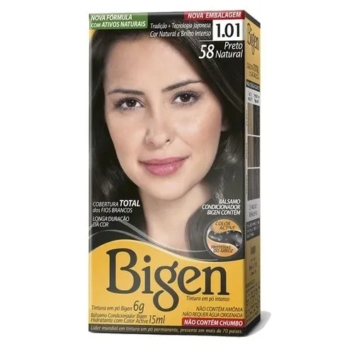 TINT.BIGEN 58/1.01 PRETO NATURAL 01/6G