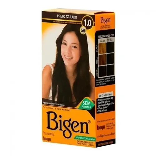 TINT.BIGEN 59/1.0 PRETO AZULADO 01/6G