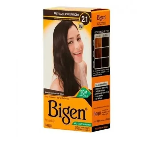 TINT.BIGEN 88/2.1 PRETO AZULADO LUMI 6G